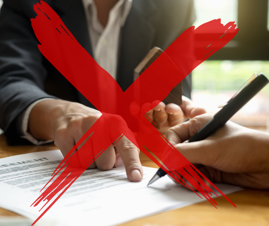 Do not admit liability